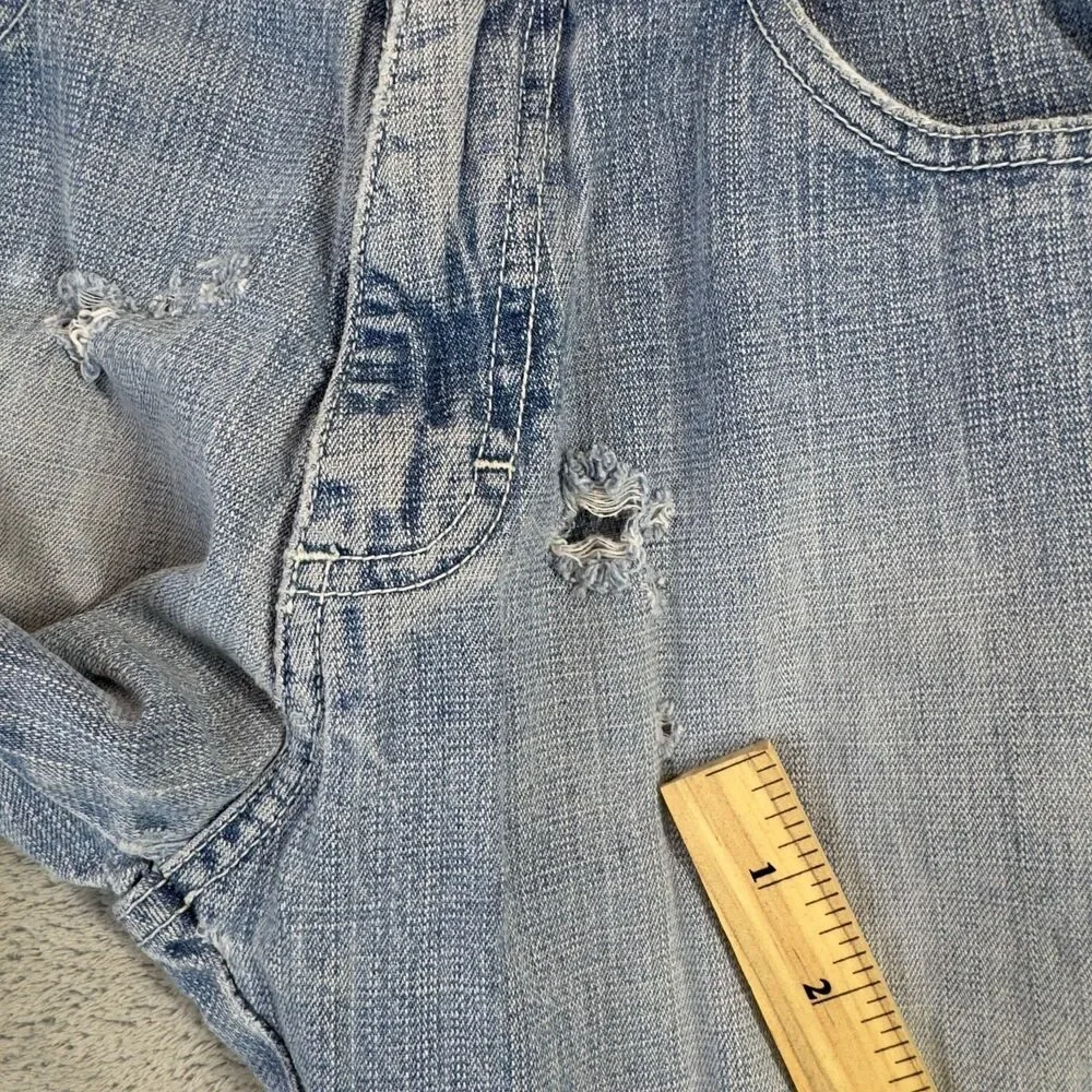 Vintage Southpole Jeans Mens 29x30 Blue Medium Wash Y2K Distressed Skater Cotton